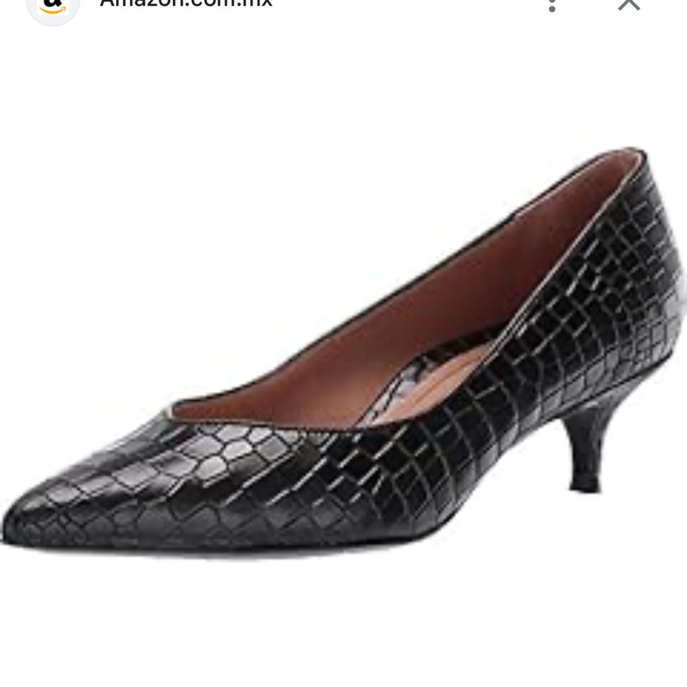 Vionic Black Textured Heels